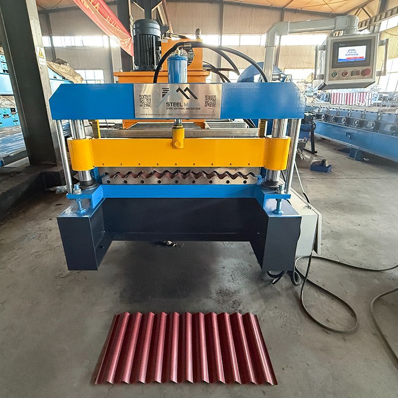Máquina perfiladora de láminas para techos corrugados 700 de alta precisión popular de Costa de Marfil