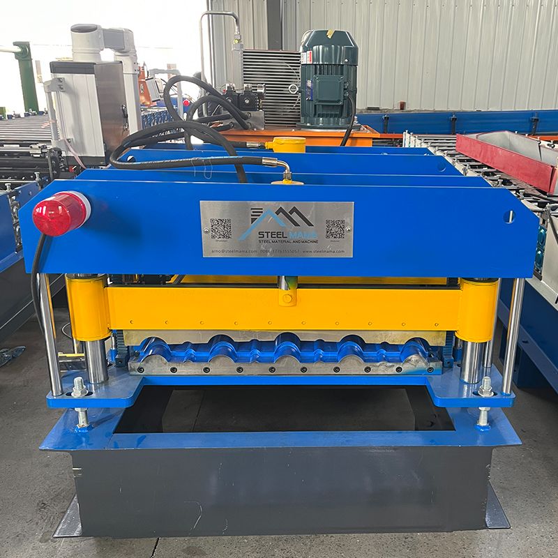 Máquina formadora de rollos de láminas de techo de tejas Q esmaltadas 800 completamente automáticas de alto nivel popular de Zimbabwe