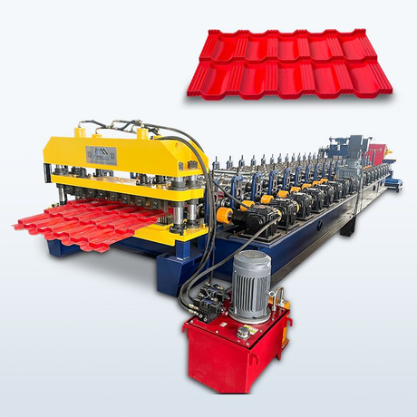 Máquina formadora de rollos de láminas de techo de tejas 1120 confiables de alta velocidad de diseño personalizado para Rusia
