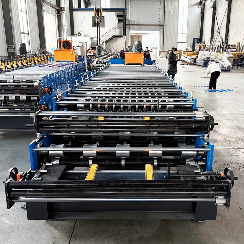 Máquina popular de doble capa de láminas para techos corrugados 836 y trapezoidales 840 de alta productividad de Bolivia