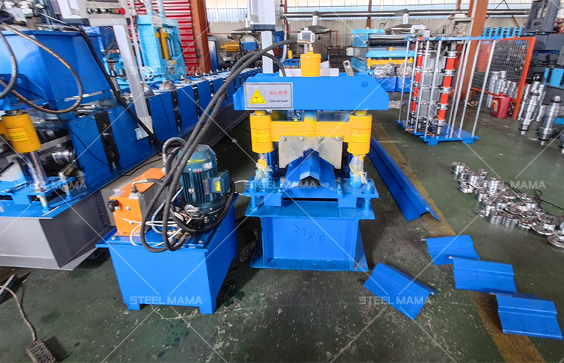 tapa de cumbrera para techos de aluminio galvaniezd formador de rollos en fr&iacute;o