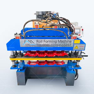 Máquina formadora de rollos de lámina IBR y teja de perfil de acero de metal de doble capa Popular 762 y 725 de Zimbabue