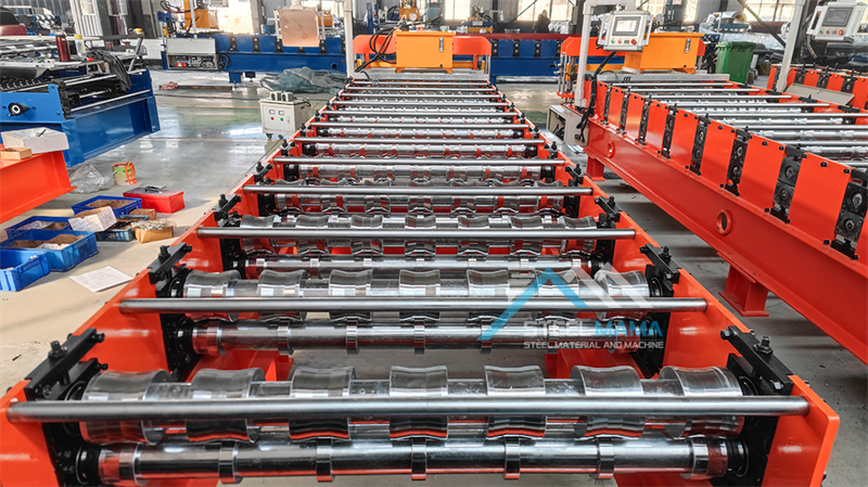 M&aacute;quina formadora en fr&iacute;o de tejas de acero IBR