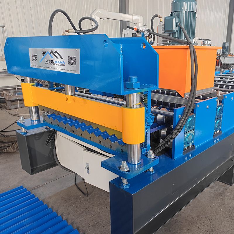 Máquina formadora de rollos de láminas de techo corrugado 836 de alta precisión completamente automática para Malí 
