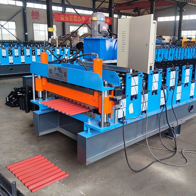 Sudáfrica popular automática completa 704 trapezoidal y 620 Máquina de doble capa de techo corrugado