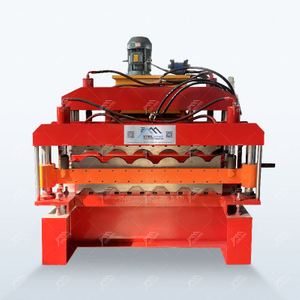 Máquina formadora de rollos para construcción de paneles para techos de doble cubierta trapezoidal y teja de alto rendimiento Popular en Europa