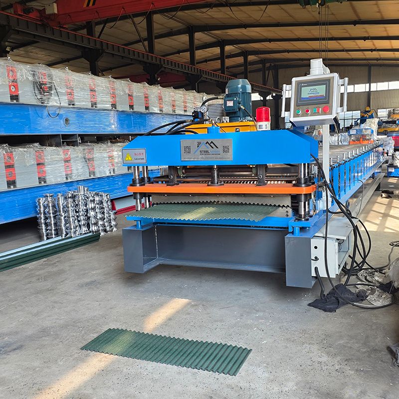 Chile Máquina de formación de láminas de techo corrugado de alta velocidad popular de alta velocidad