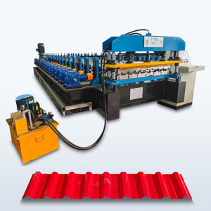 Máquina formadora de rollos de láminas para techos trapezoidales H18 de alto rendimiento y populares de Rumania