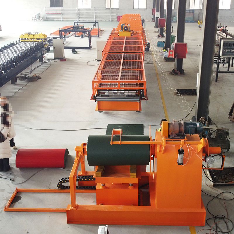 Máquina de doble capa de láminas para techos trapezoidales 1070 IBR y 1035 completamente automática popular de Alemania