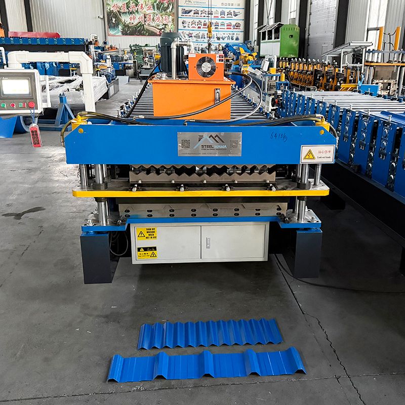 Máquina popular de doble capa de láminas para techos corrugados 836 y trapezoidales 840 de alta productividad de Bolivia