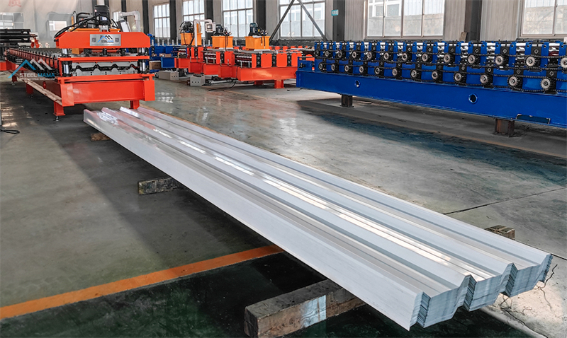 M&aacute;quina trapezoidal de l&aacute;minas para techos IBR