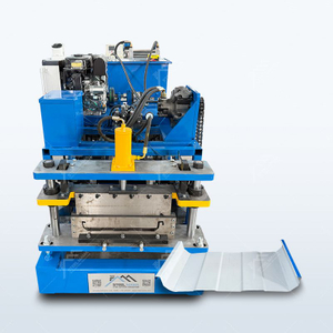 México Popular de alta calidad KR18 Máquina de formación de rollo de lámina de techo de costura en pie