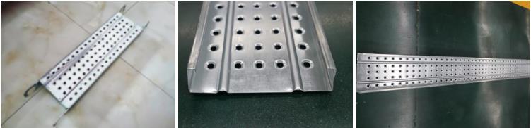 Muestra de panel de andamio