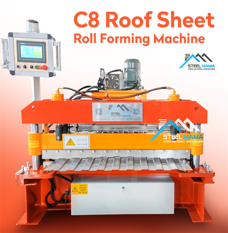 m&aacute;quina formadora de rollos de metal trapezoidal