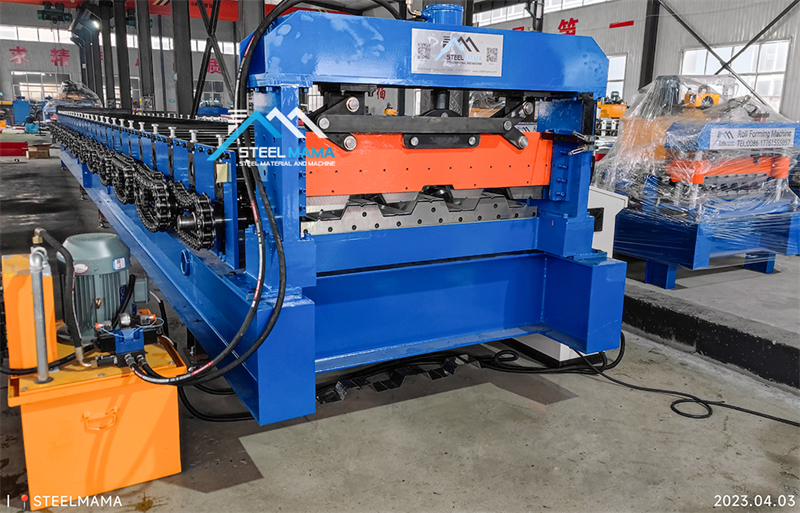 M&aacute;quina formadora de rollos de acero para paredes de pisos