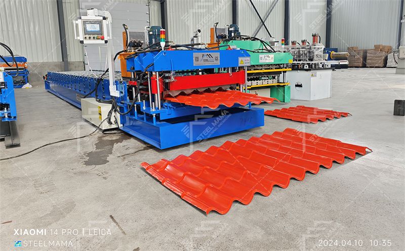 M&aacute;quina perfiladora de l&aacute;minas de techo de tejas zee esmaltadas