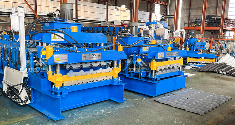 m&aacute;quina de tejas esmaltadas de techo de metal