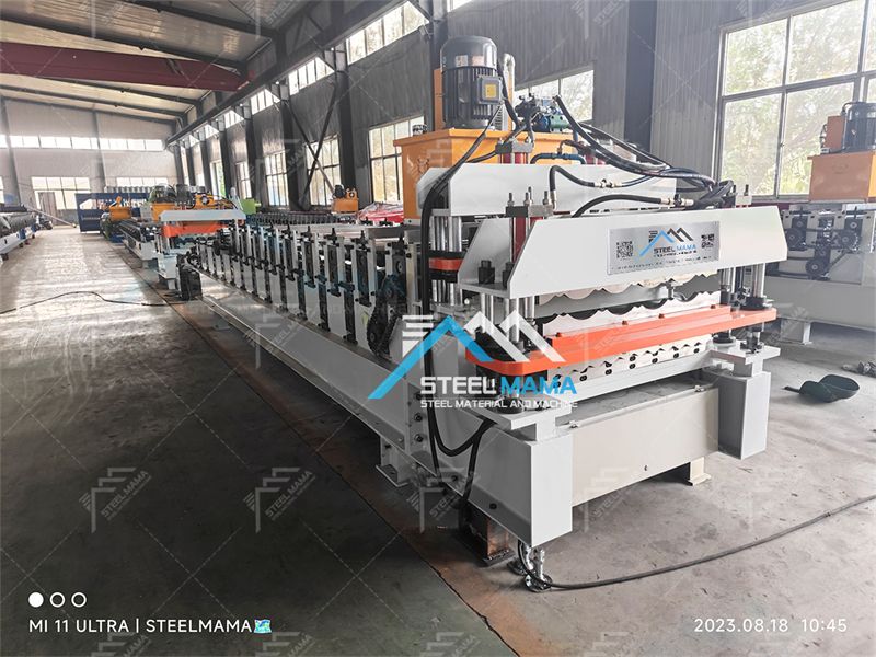 m&aacute;quina para fabricar l&aacute;minas para techos dobles