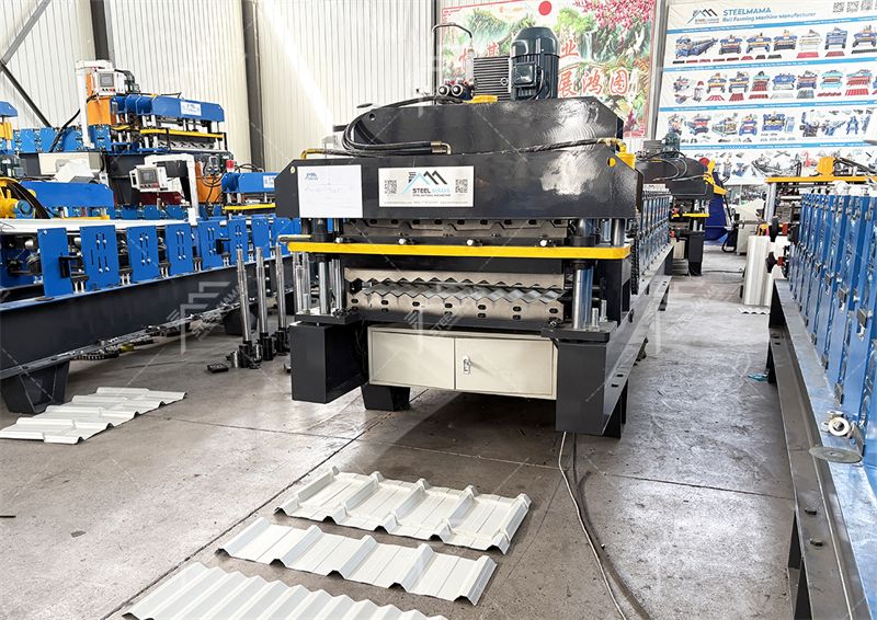 M&aacute;quina de doble capa para techos de metal galvanizado