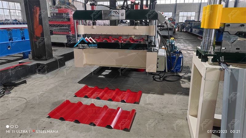 m&aacute;quina para fabricar l&aacute;minas de techo de metal ibr