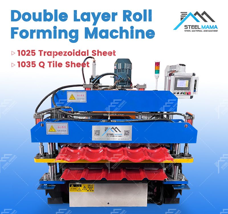 Maquinaria formadora de tejas esmaltadas de perfil