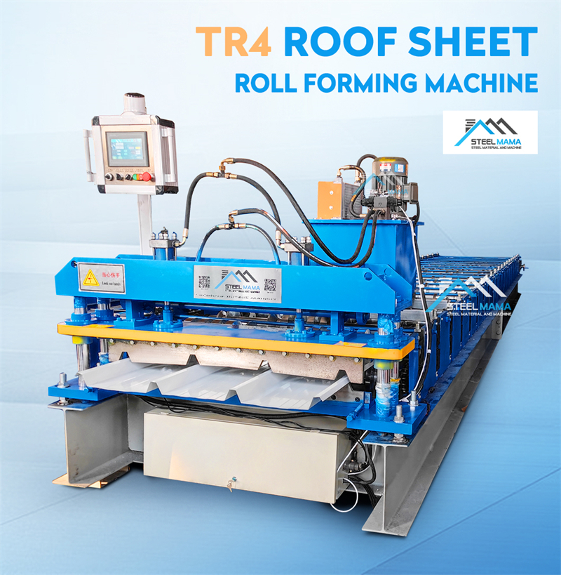 M&aacute;quina formadora de rollos de l&aacute;mina de techo trapezoidal