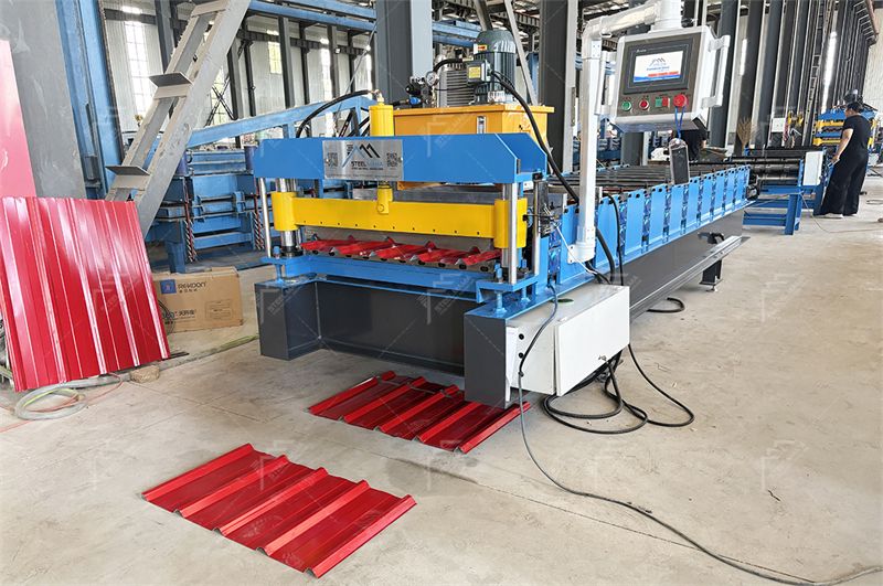 M&aacute;quina formadora de techos de acero trapezoidal