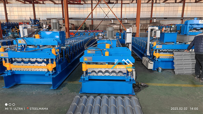 m&aacute;quina para fabricar tejas met&aacute;licas