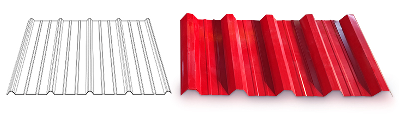 m&aacute;quina de chapa de techo trapezoidal