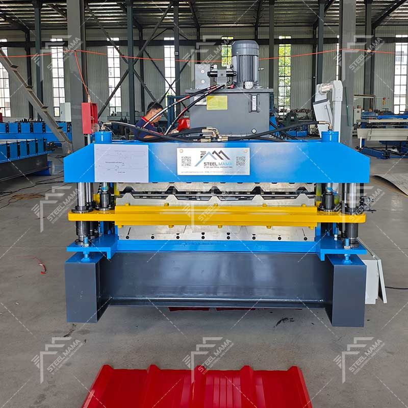 Máquina perfiladora de paneles de techo doble TR4 y TR5 de alto rendimiento Steelmama para Perú
