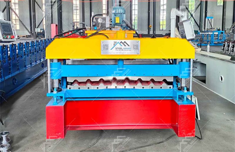 M&aacute;quina para fabricar techos de acero trapezoidal