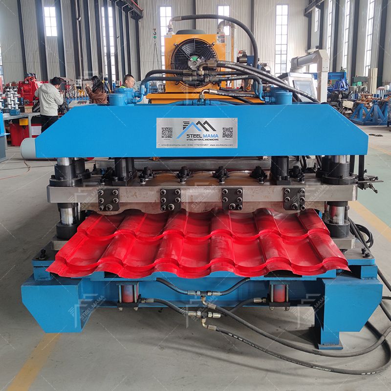 Máquina formadora de rollos de láminas de techo de tejas automáticas de alto rendimiento populares rusas
