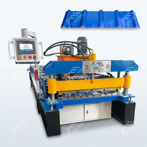 Máquina formadora de rollos de láminas para techos trapezoidales de acero galvanizado popular de Camerún color 840