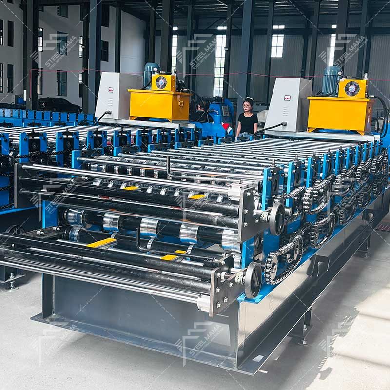 Máquina de doble capa de lámina de techo corrugado 840 IBR y 836 duradera popular de Timor Oriental