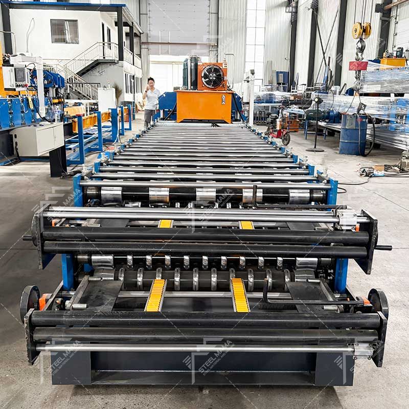 Steelmama Zimbabwe Popular 840 IBR y 836 Fabricantes de máquinas formadoras de rollos en frío de doble capa de láminas para techos corrugados