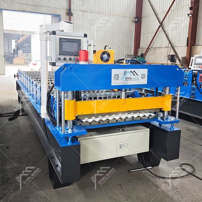 Steelmama Sudáfrica Popular color de alta calidad acero 762 máquina perfiladora de láminas de techo corrugado
