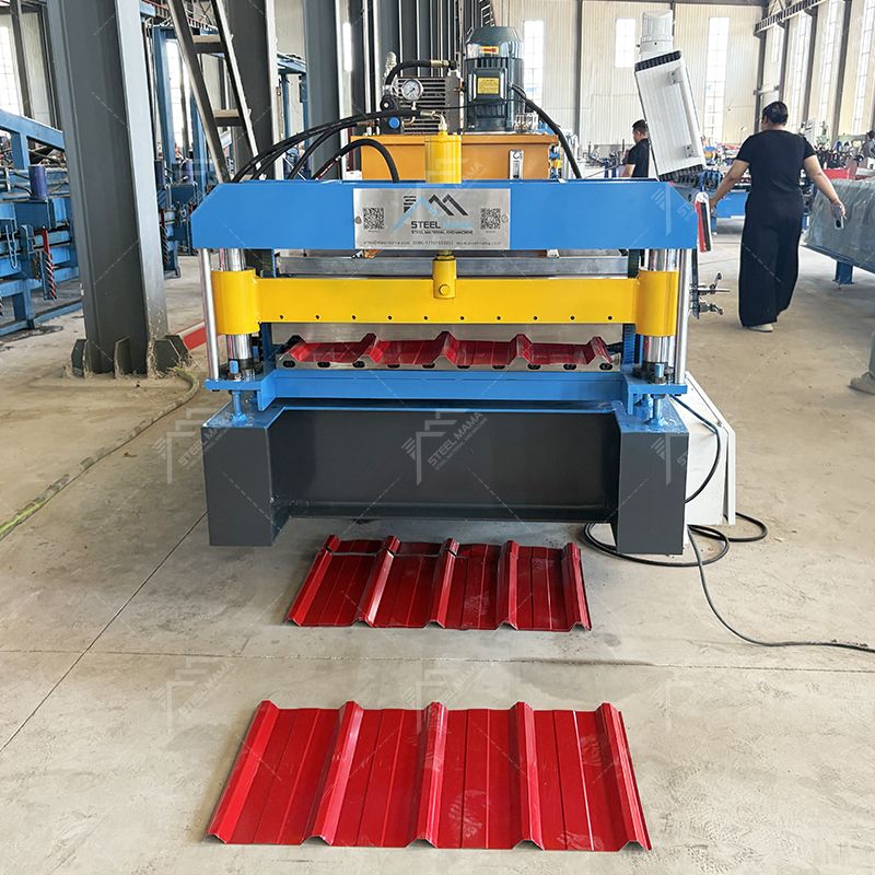 Máquina perfiladora de láminas de acero para paneles de techo de metal trapezoidal de exportación para Zambia