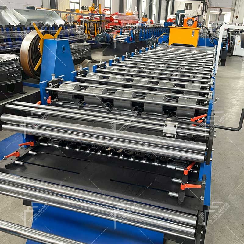 Máquina laminadora de láminas para techos de doble capa corrugada Steelmama Durable 820 IBR y 803 para Bolivia