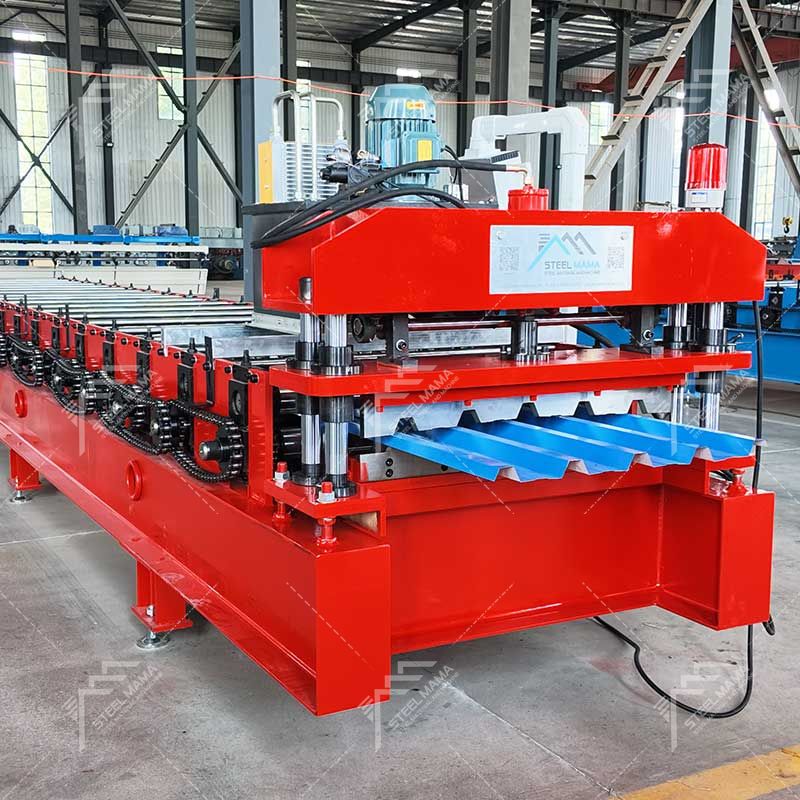 Máquina formadora de rollos de láminas de paneles de techo frío trapezoidales 686 completamente automática Steelmama para Lesotho