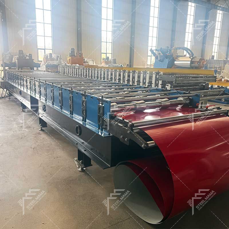 Línea de máquinas formadoras de rollos de paneles de láminas para techos trapezoidales TR4 completamente automáticas populares de Perú