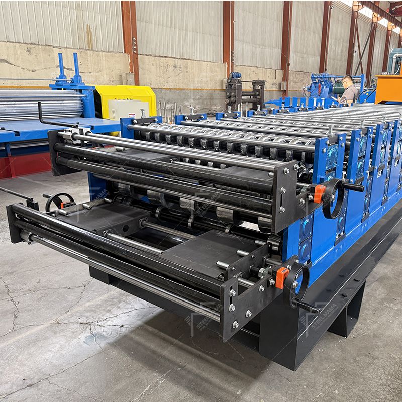 Máquina popular de doble capa de láminas para techos corrugados 840 trapezoidales y 836 de alto nivel en América