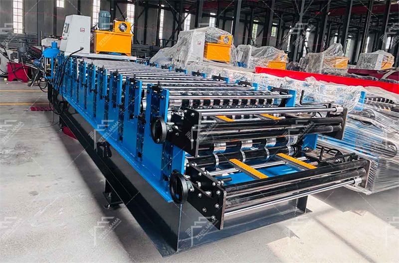 m&aacute;quina de l&aacute;minas para techos de doble capa