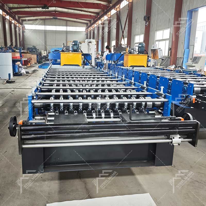 Steelmama Sudáfrica Popular color de alta calidad acero 762 máquina perfiladora de láminas de techo corrugado