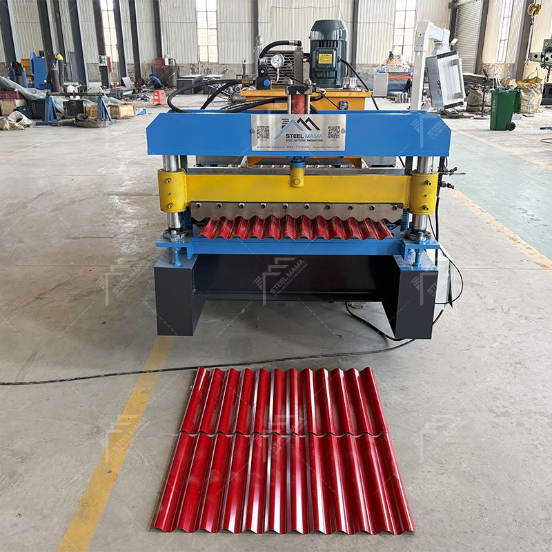 Máquina formadora de rollos de láminas de techo corrugado de metal de alto nivel popular de Zambia