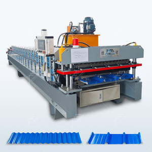Máquina de doble capa de láminas para techos corrugados TR4 y 988 completamente automática popular de Perú