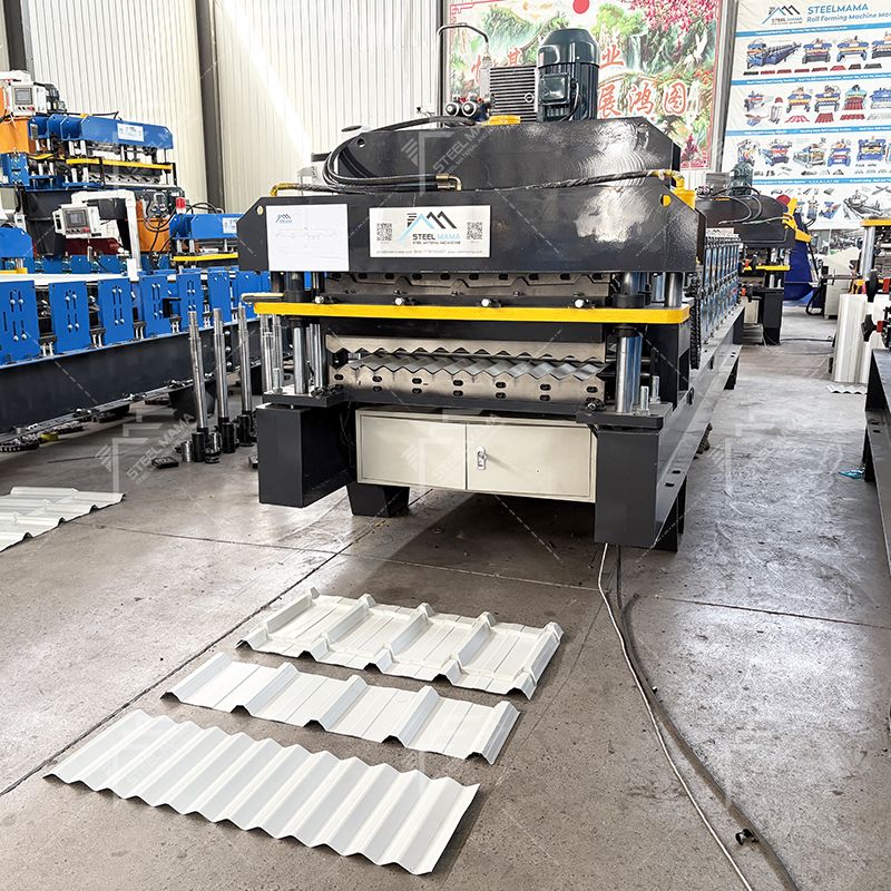 Máquina para fabricar tejas de metal galvanizado 820 y láminas de techo corrugadas 820 para Bolivia