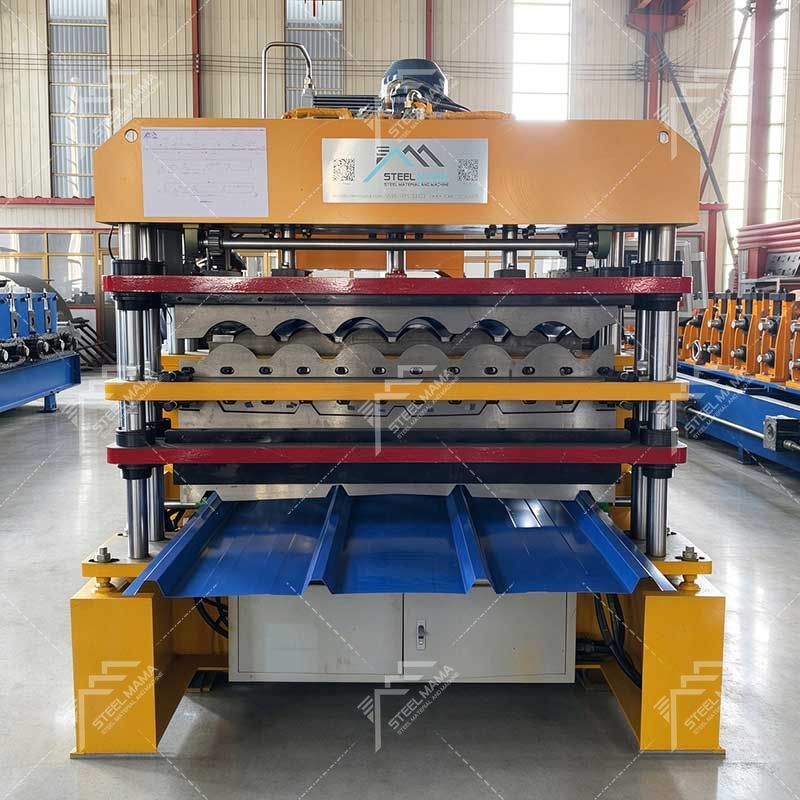 Máquina popular de tres capas de láminas para techos de tejas TR4, TR5 y 850 de alta precisión de Perú para la industria de techado