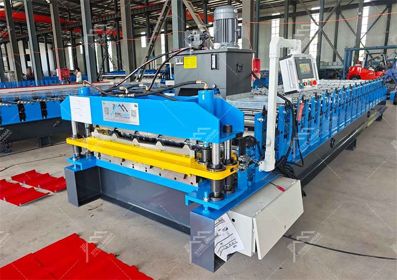 M&aacute;quina formadora de rollos de l&aacute;minas para techos de doble capa