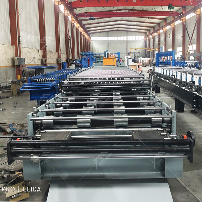 Máquina de doble capa de láminas para techos corrugados TR4 y 988 completamente automática popular de Perú