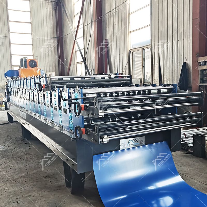 Máquina popular de tres capas de alta productividad 1000 IBR y 800 tejas y 988 láminas para techos corrugados en Uganda
